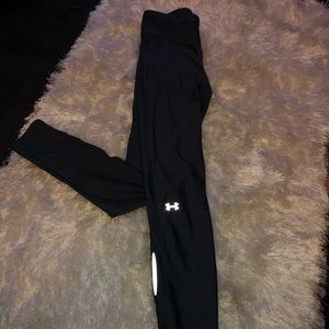 UNDER ARMOUR LEGGINGS SIZE SM DARK GREY- WORN ONCE